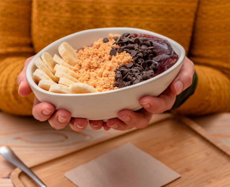 Desayunar bowls de açaí en Vimianzo